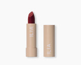 oxblood red lipstick ilia clean beauty lipstick