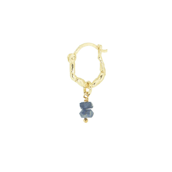 Sapphire sunny soldier earrings gold