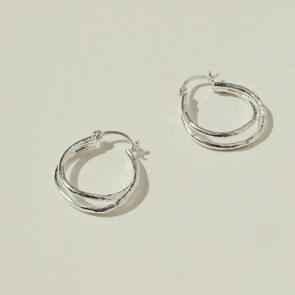 Two Ways Earrings | silver